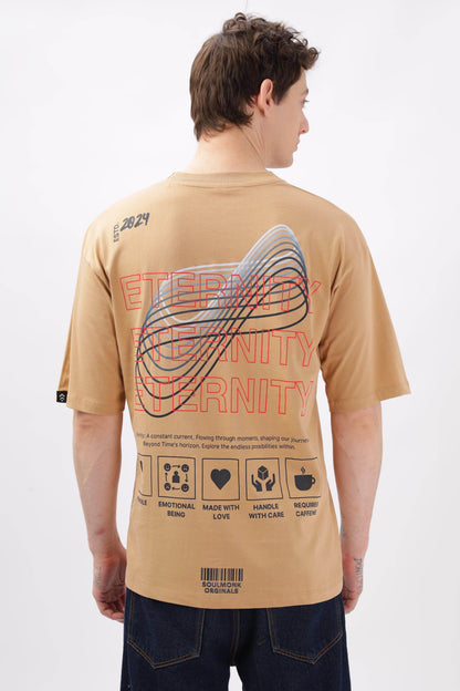 Eternity Taupe Oversized T-shirt - Soulmonk