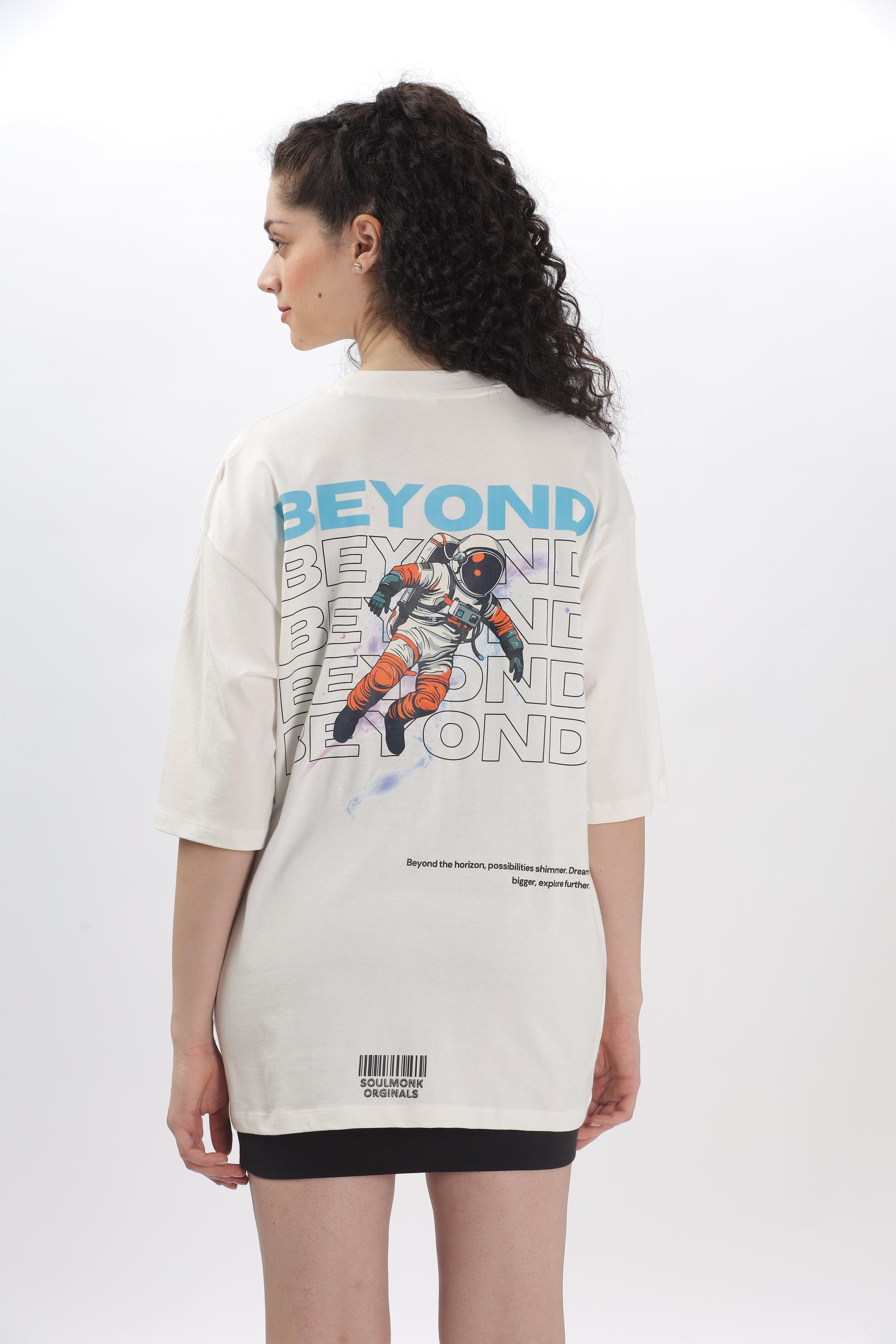 Beyond Off-white Oversized T-shirt - Soulmonk
