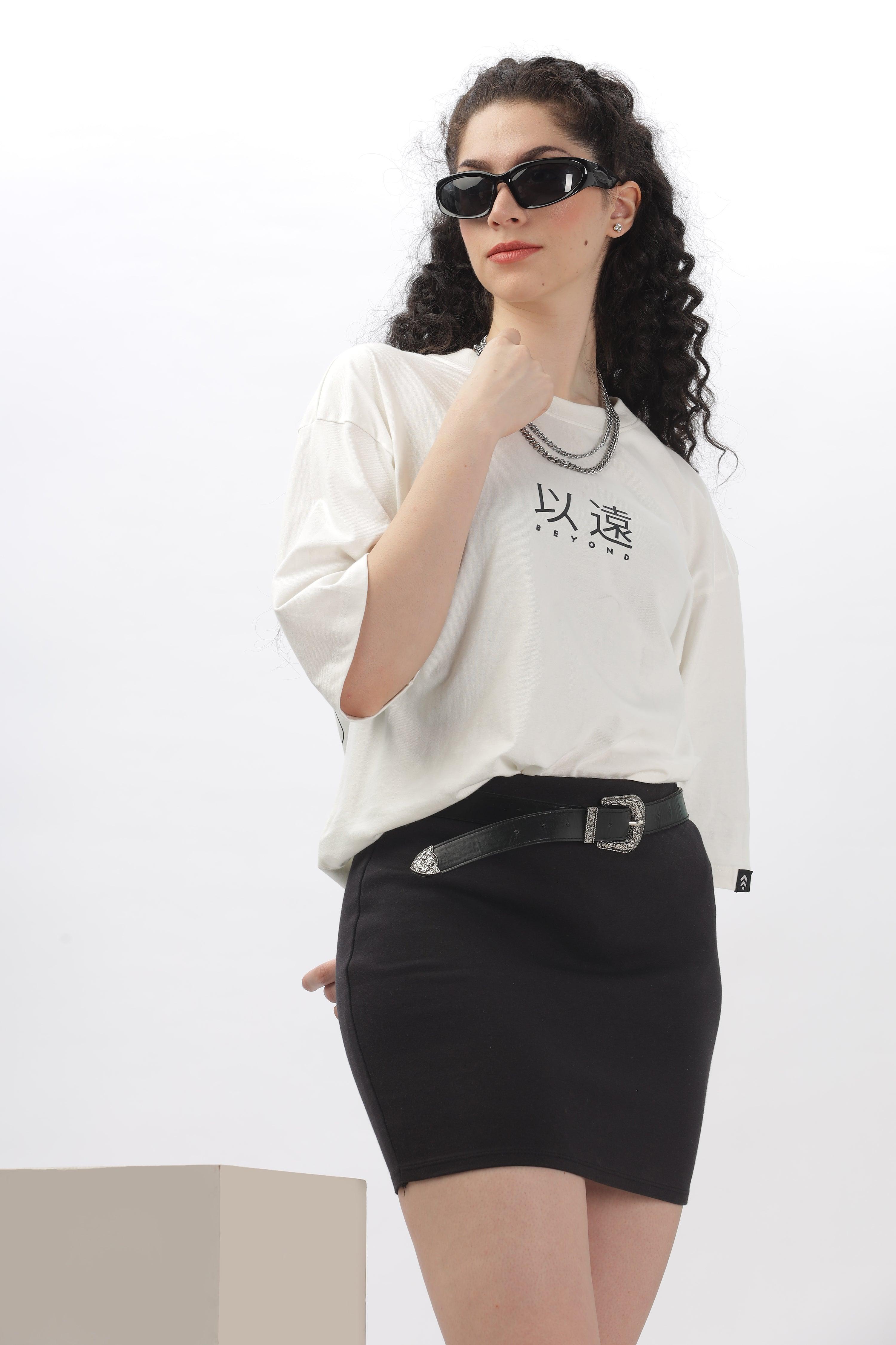 Beyond Off-white Oversized T-shirt - Soulmonk
