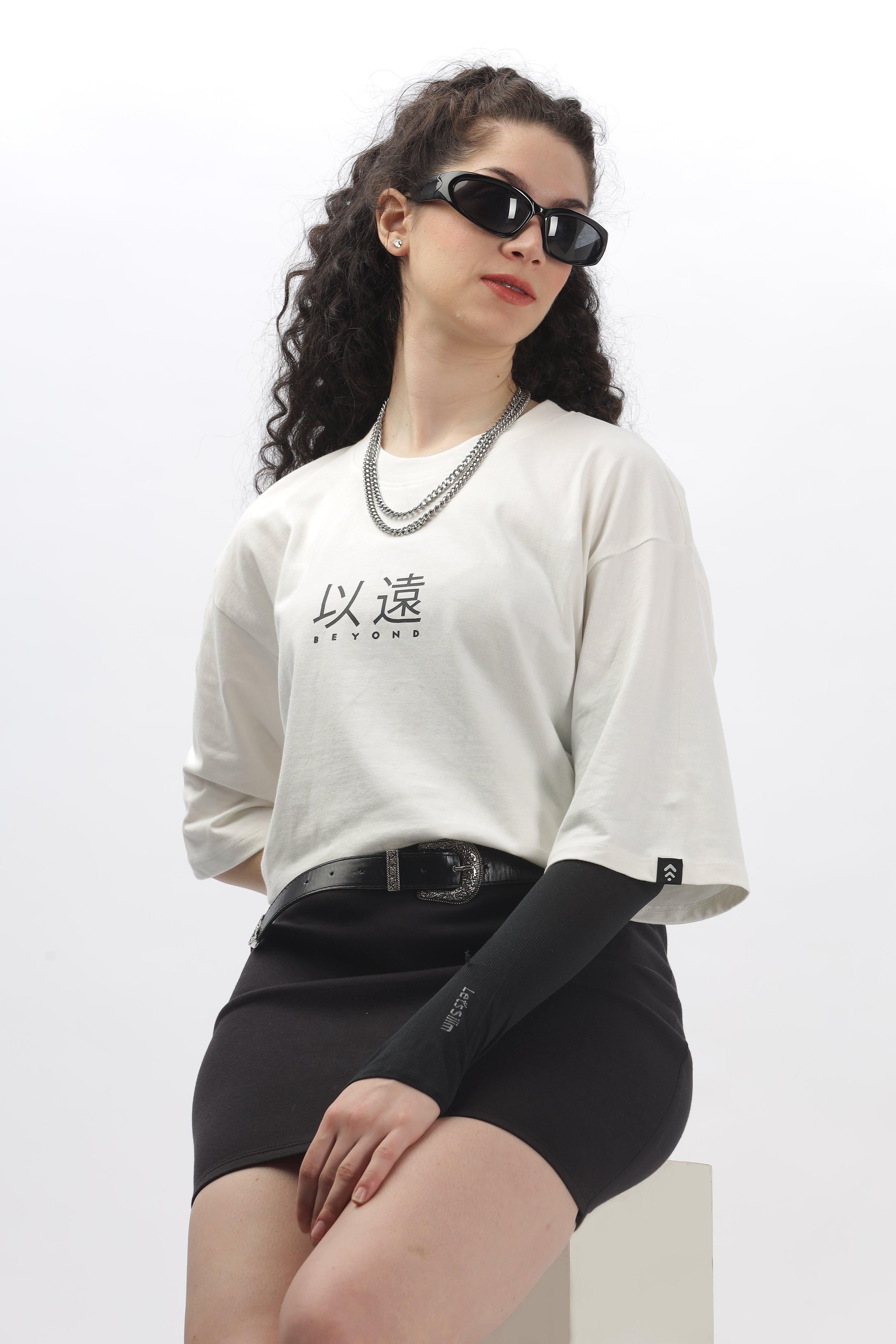Beyond Off-white Oversized T-shirt - Soulmonk