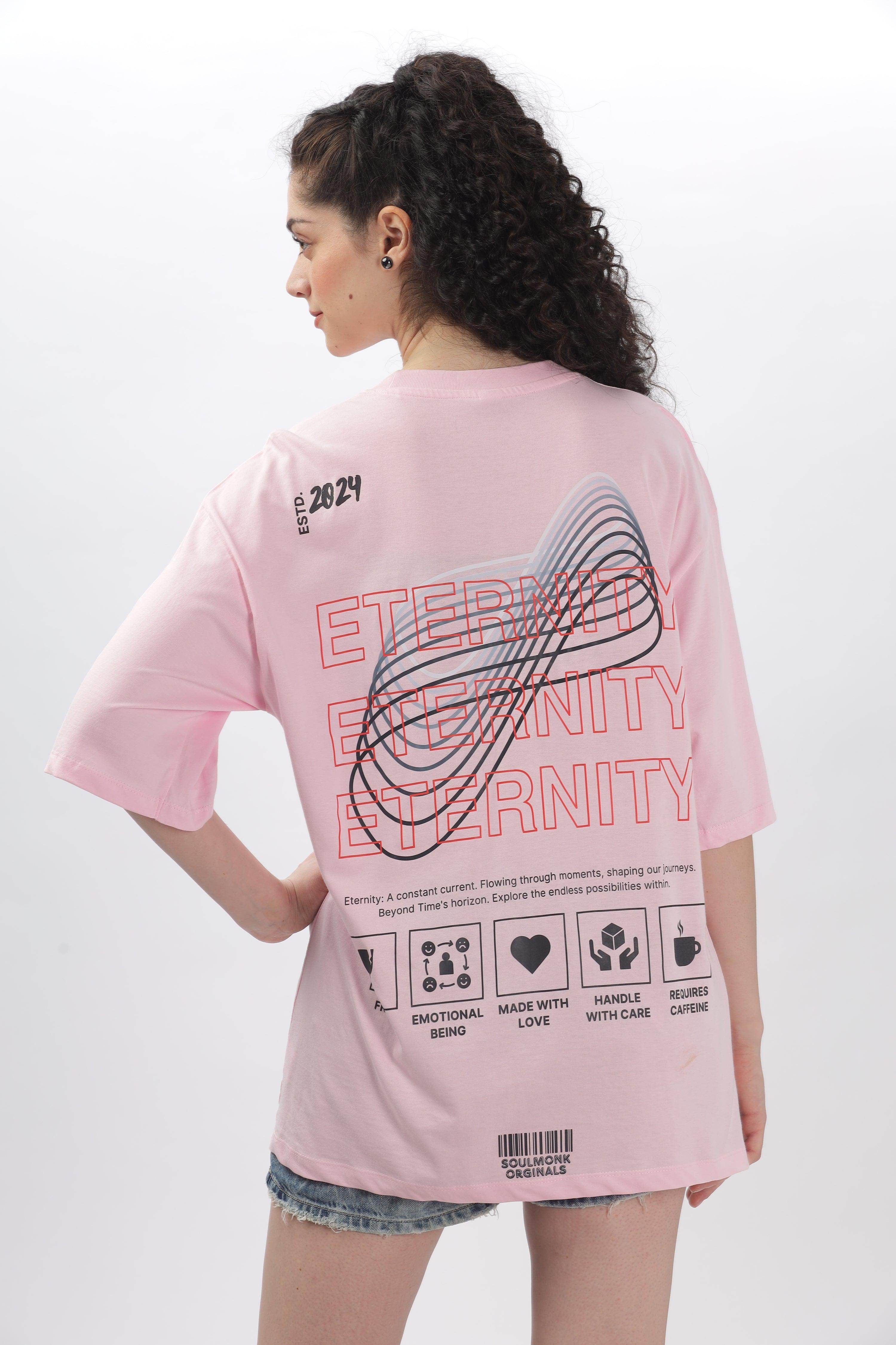 Eternity Soft Pink Oversized T-shirt - Soulmonk