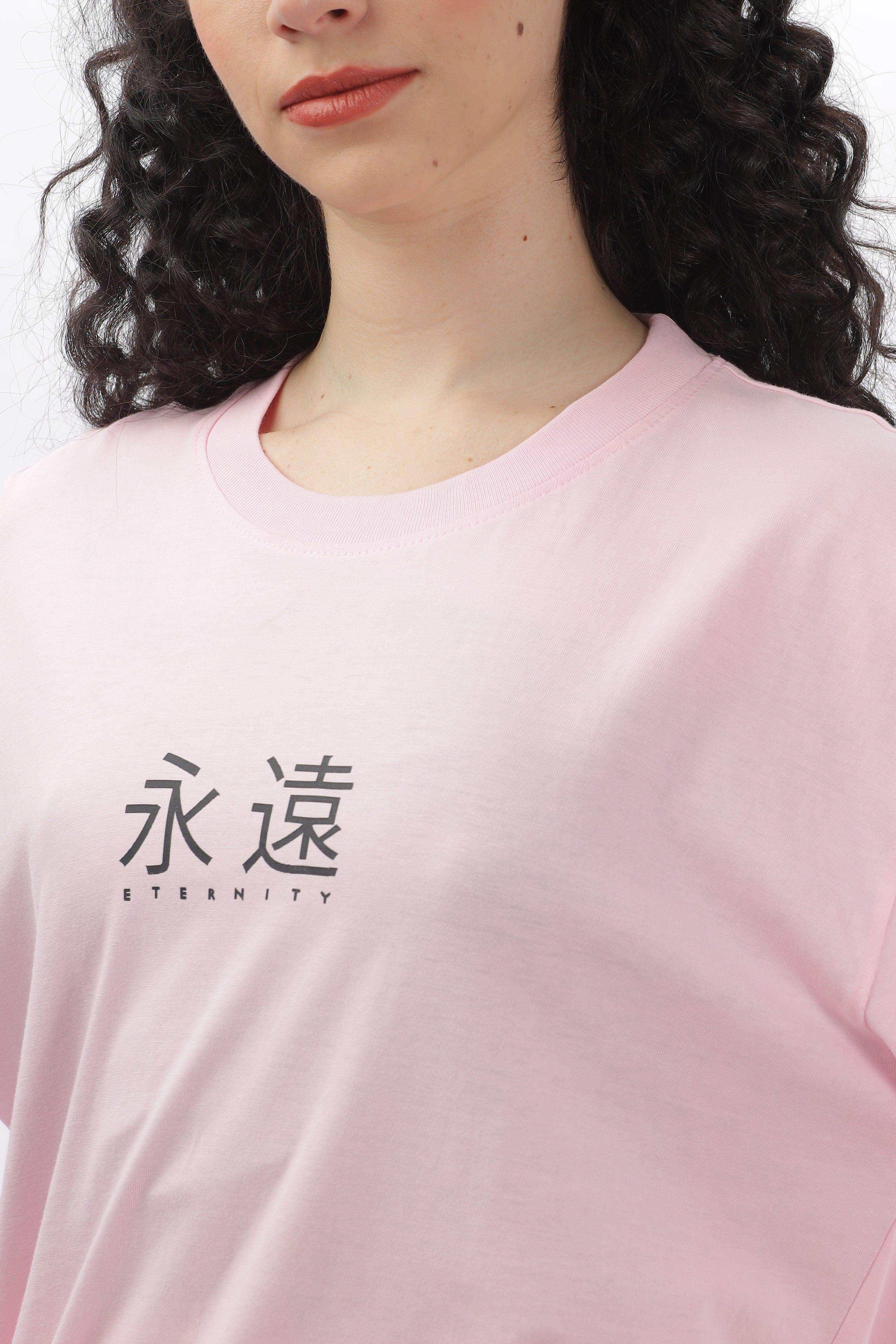 Eternity Soft Pink Oversized T-shirt - Soulmonk