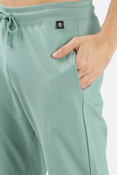 Soulmonk sage green joggers with drawstring waist and side pocket detail