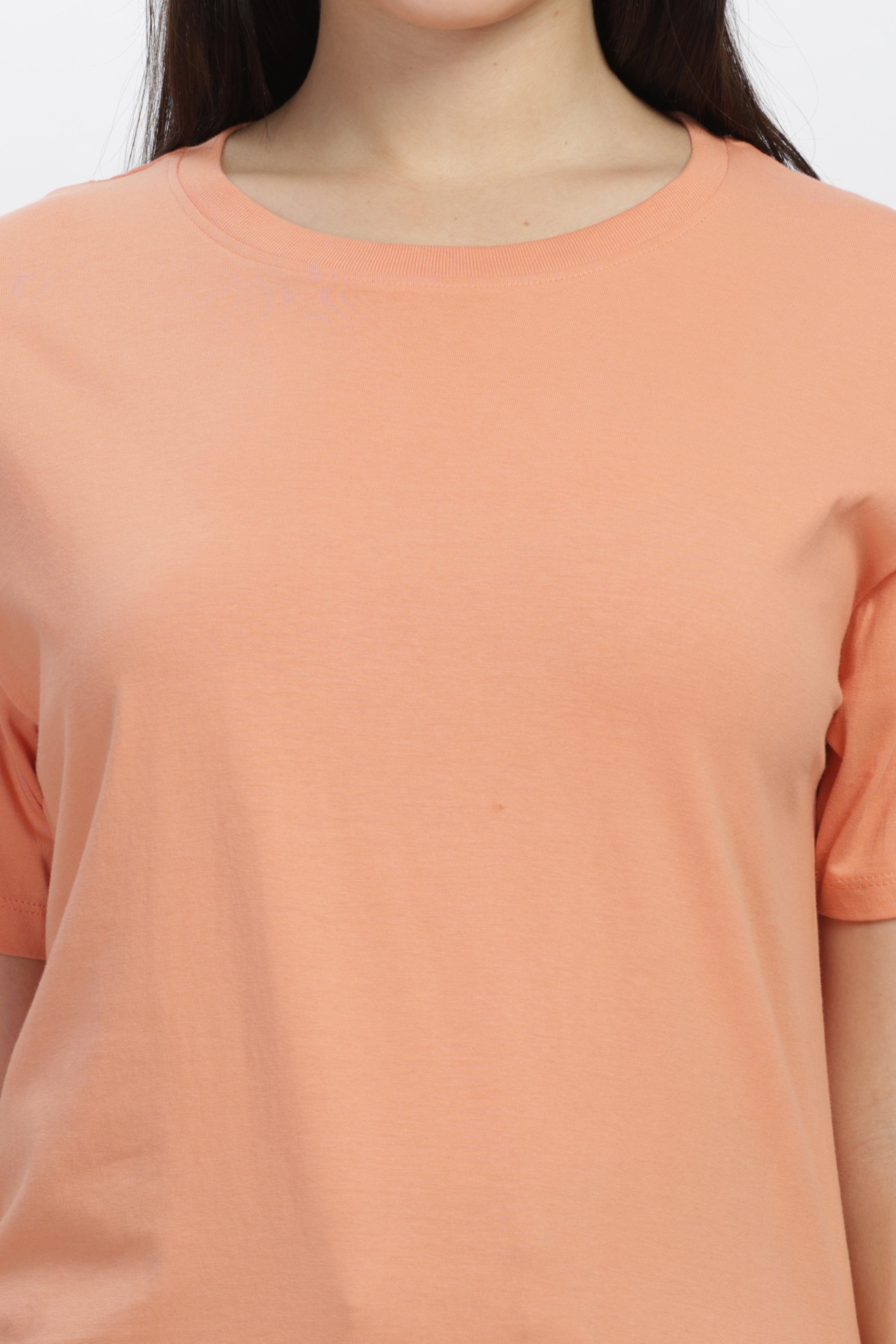 Soulmonk female sunset relaxed fit t-shirt in sunset color with short sleeves