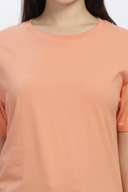 Soulmonk female sunset relaxed fit t-shirt in sunset color with short sleeves